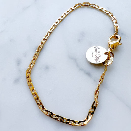 Chainlink Gold Link Bracelet - BelleStyle