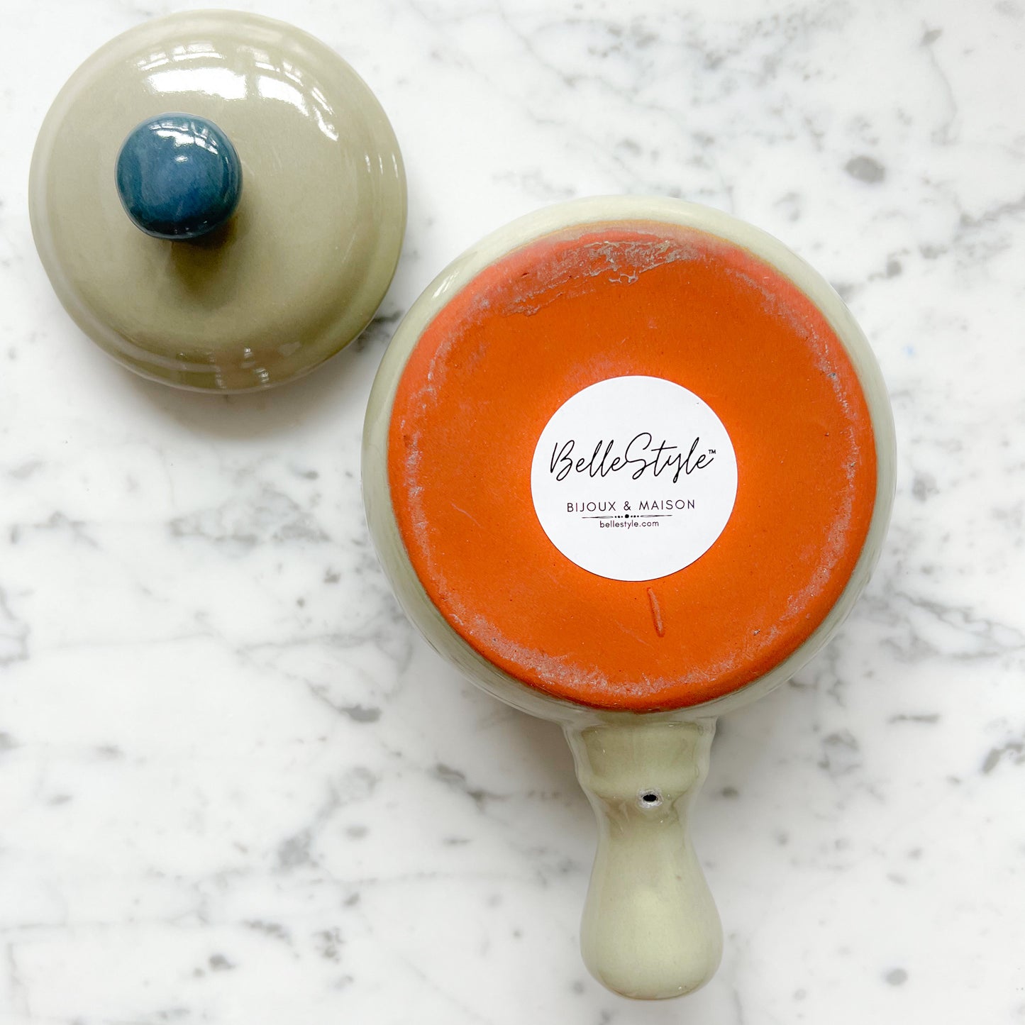 Blueprint Soup Crock Dish with Lid - Bellestyle