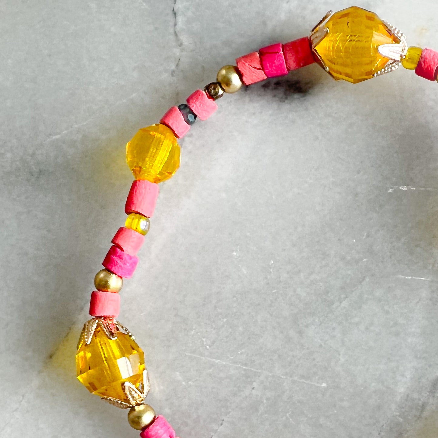 Pink Tangerine Bracelet - Bellestyle