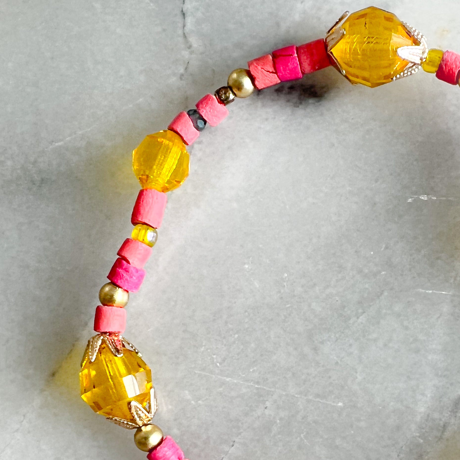 Pink Tangerine Bracelet - Bellestyle