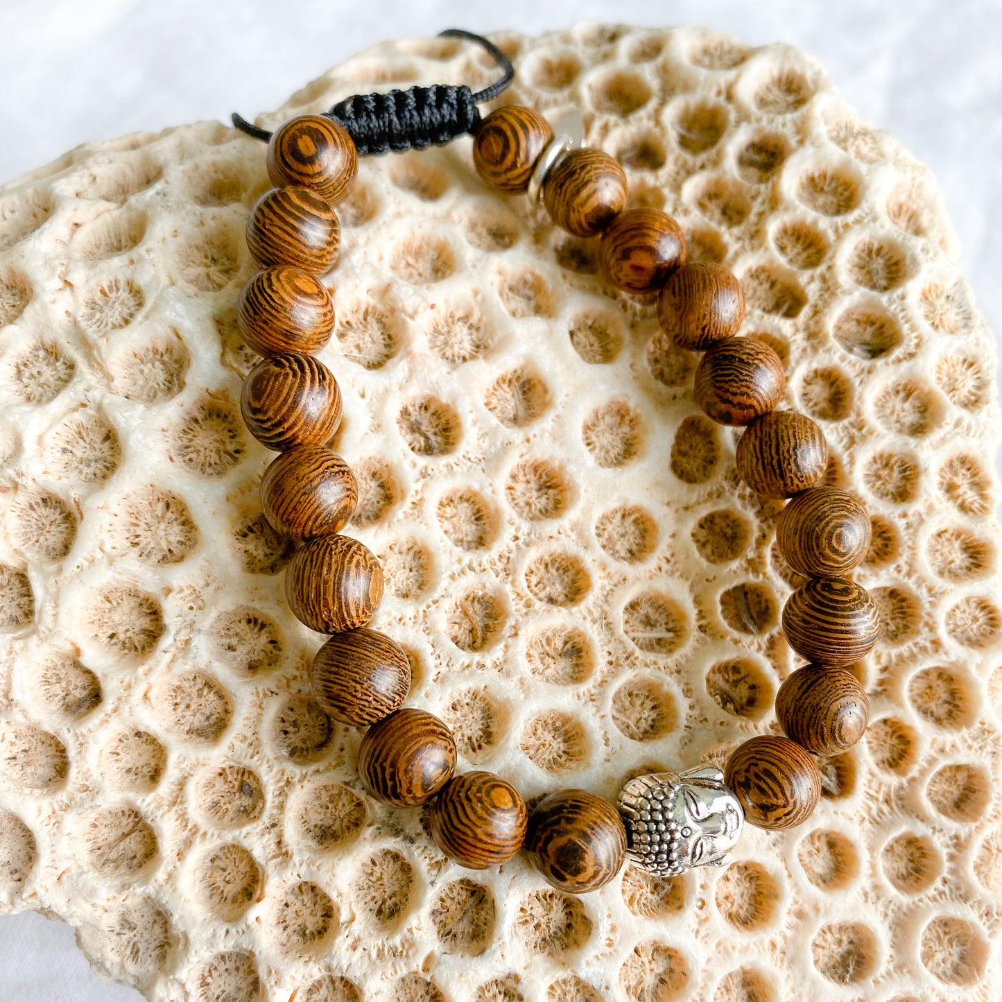 Wood Buddha Unisex Bracelet - BelleStyle
