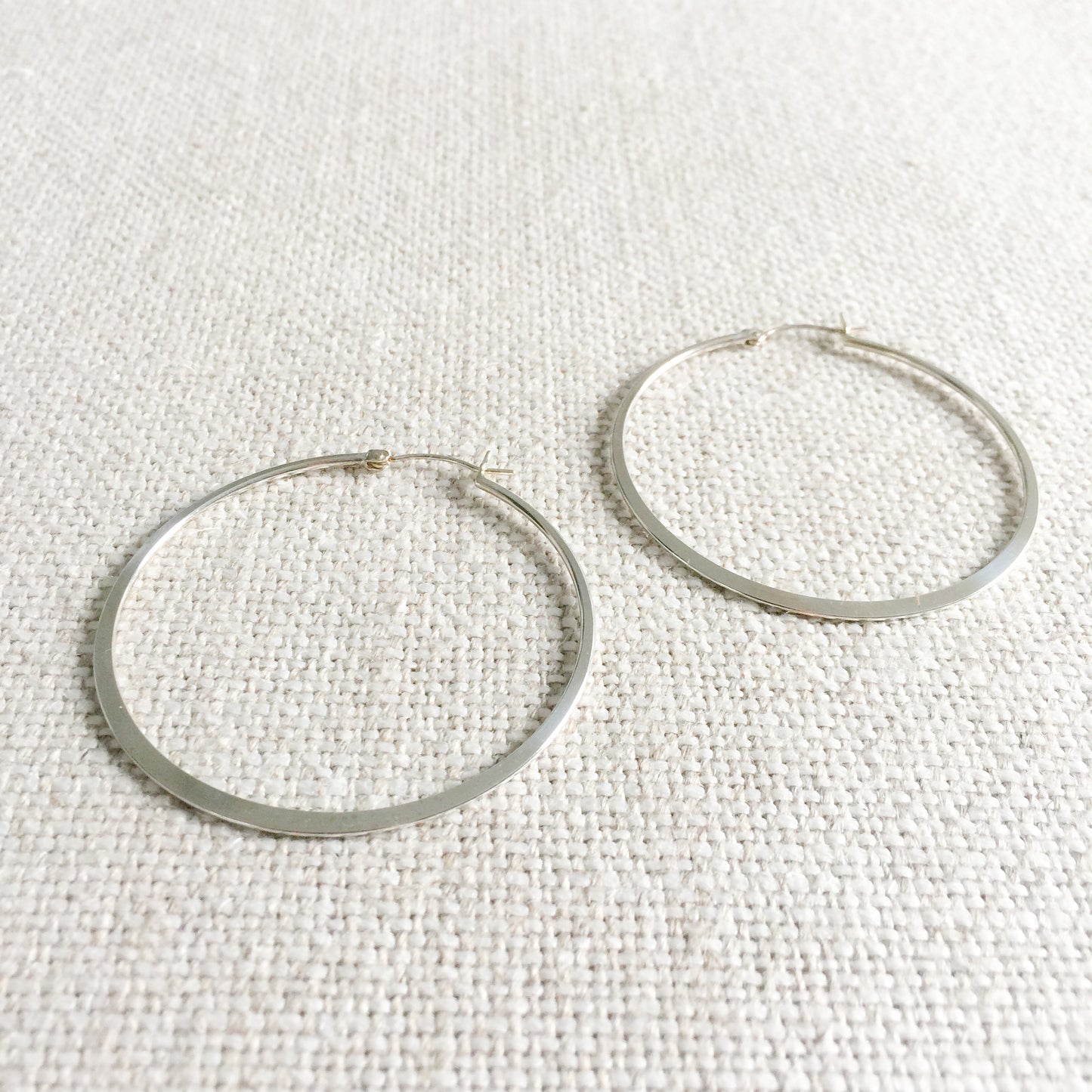 Brio Silver Hoop Earrings - BelleStyle
