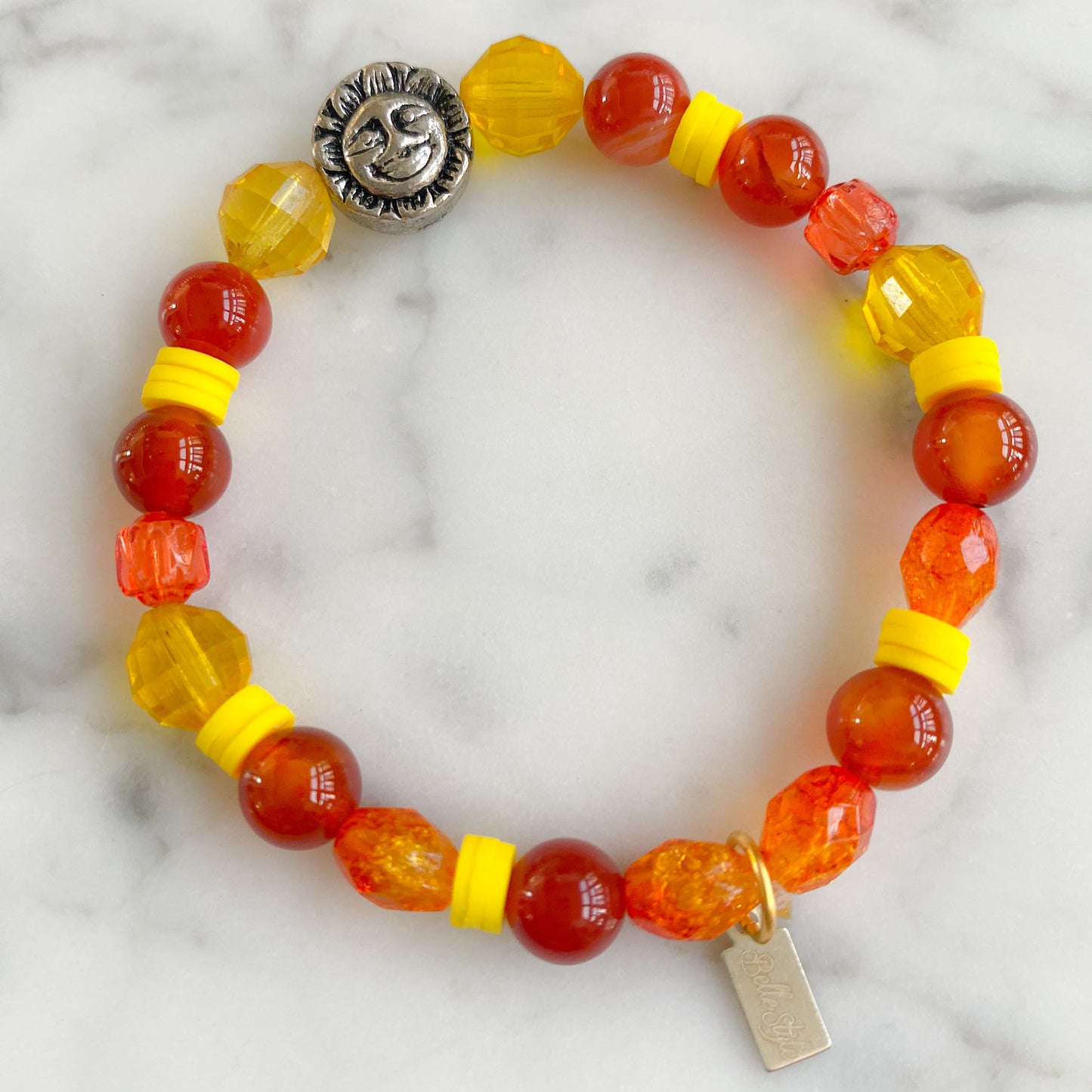 Sun Moon Agate Bracelet - BelleStyle