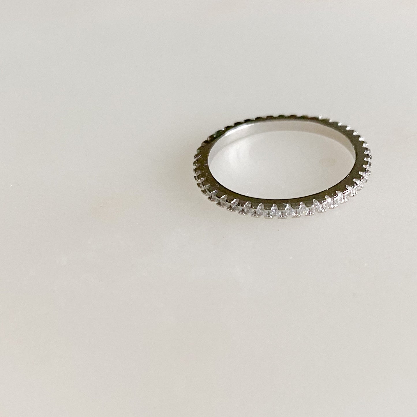 Magnolia Pave Crystal Ring - BelleStyle - sterling silver cubic zirconia ring rose gold gold silver