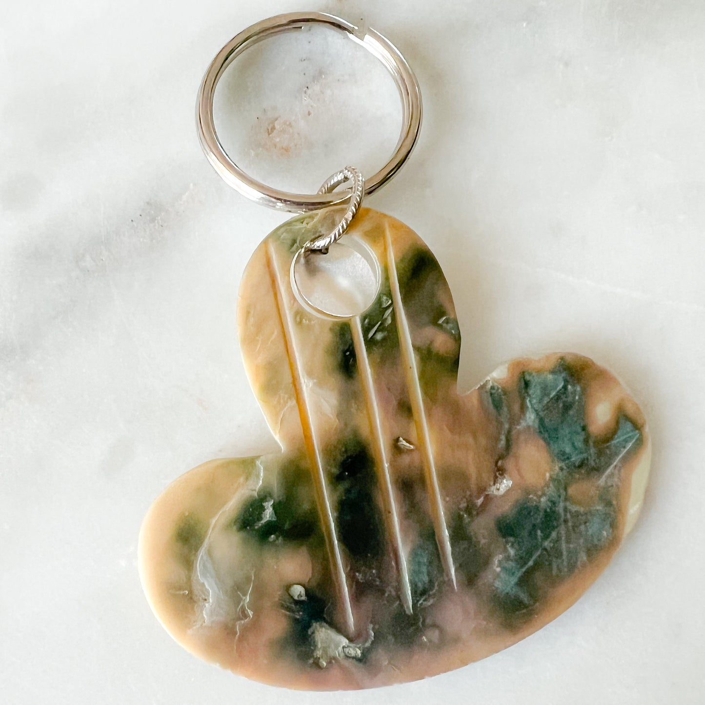 Abalone Double Sided Keychain - BelleStyle