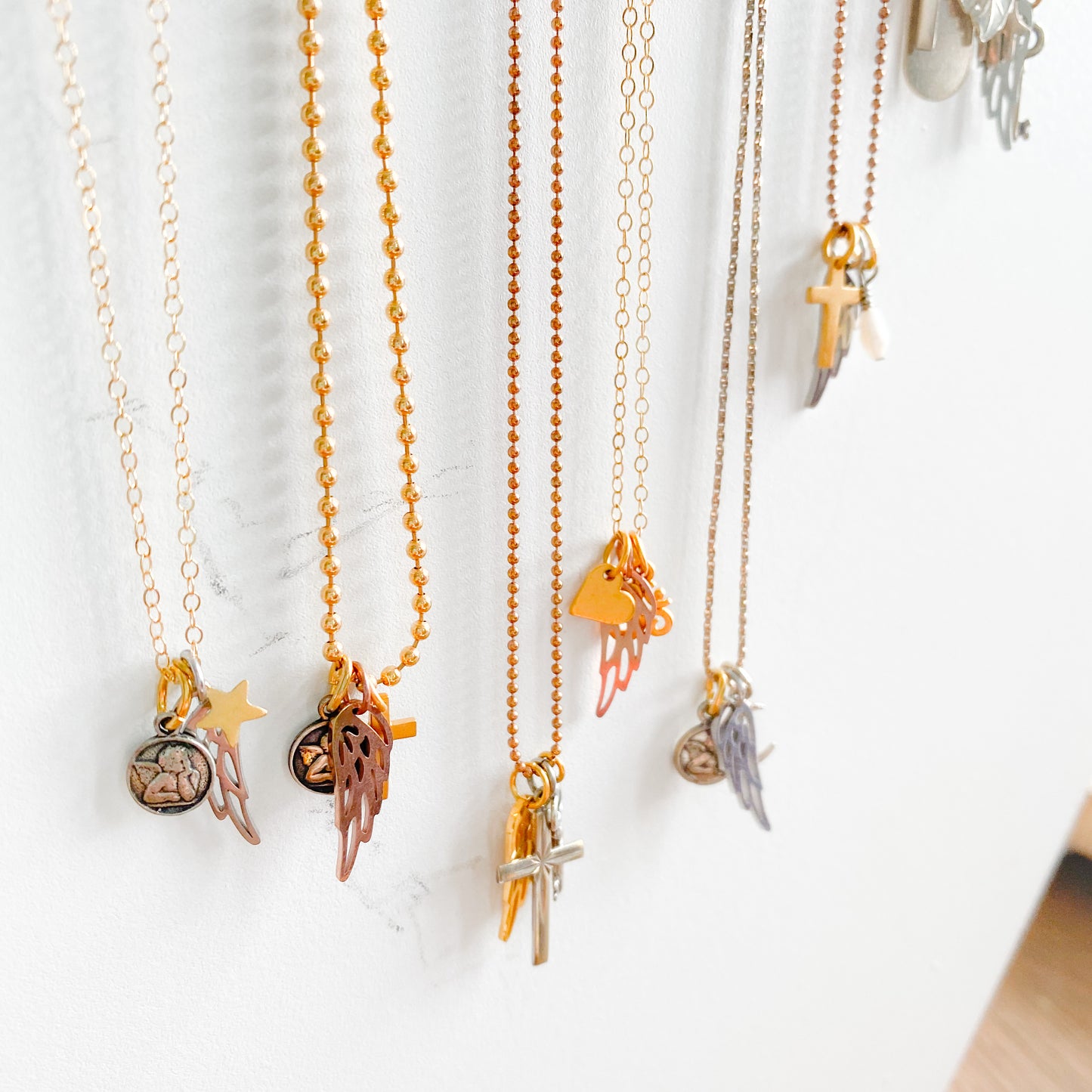 Cross Wing Charm Necklace - BelleStyle