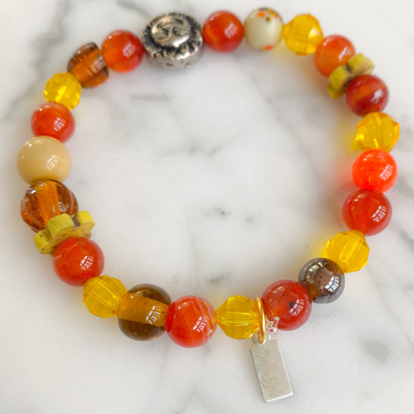 Sun Moon Agate Bracelet - BelleStyle