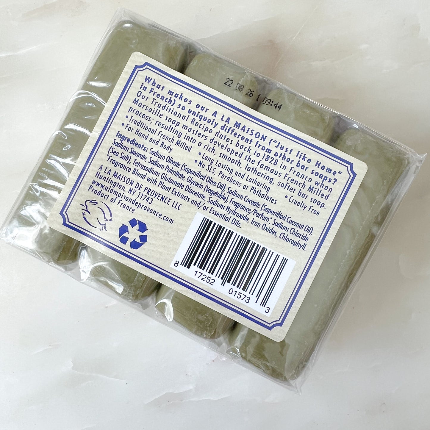 A La Maison de Provence Lavender Rosemary Olive Oil Bar Soap - BelleStyle