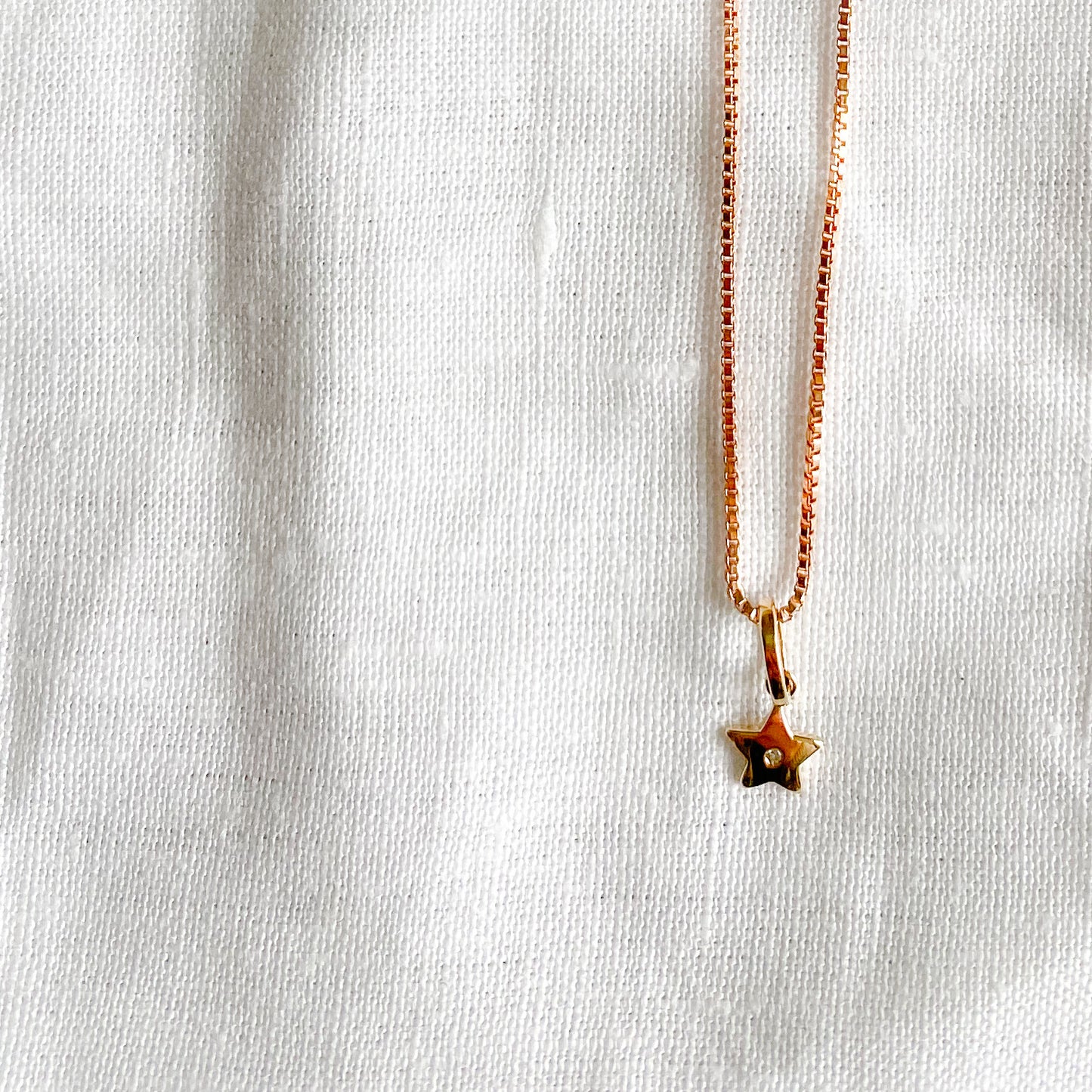 Mini Star Diamond Necklace - BelleStyle