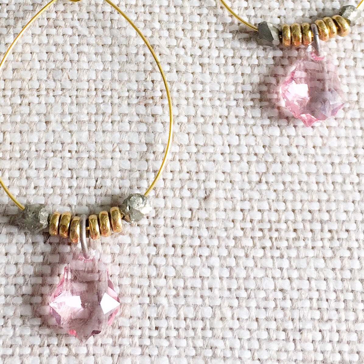 Pink Ivy Earrings - BelleStyle