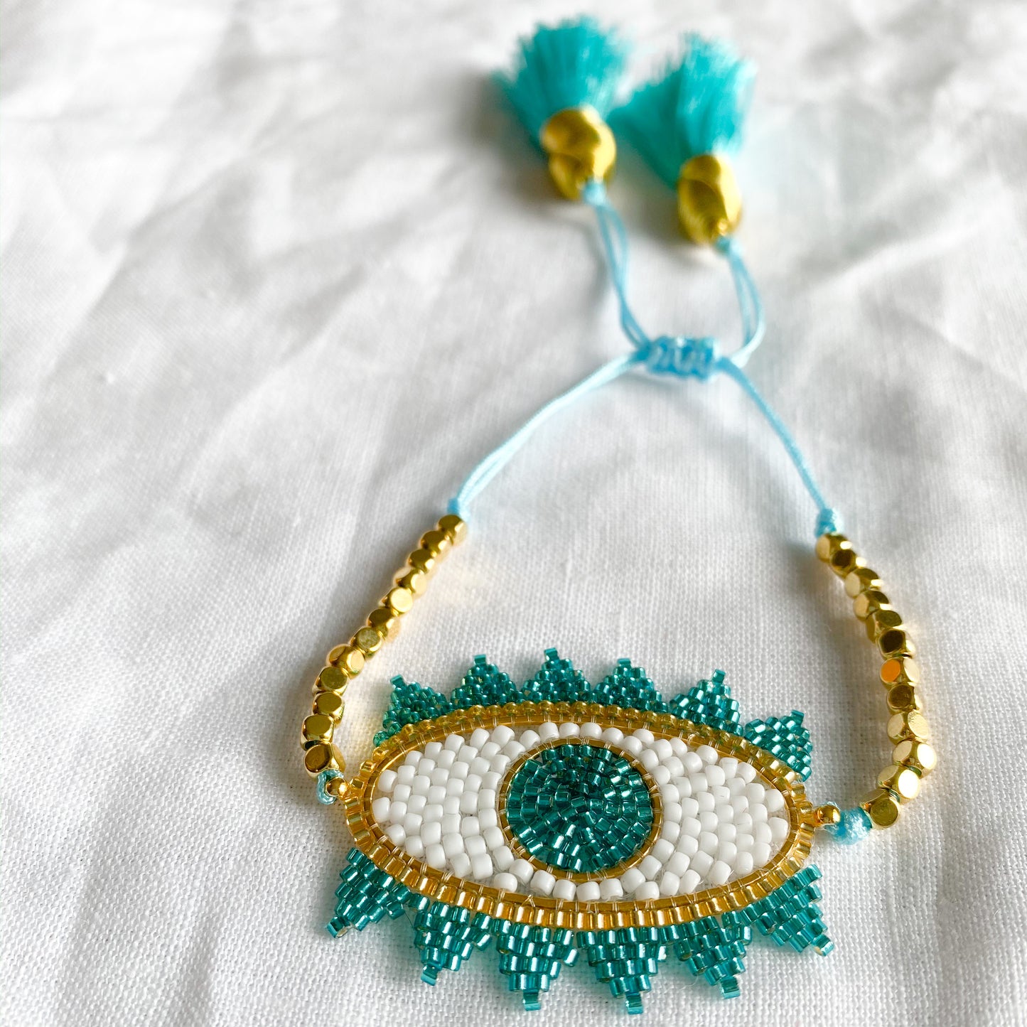 Brynn Beaded Evil Eye Bracelet - BelleStyle