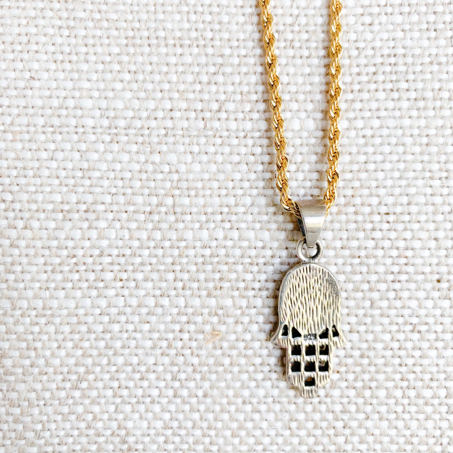 Moon Star Hamsa Necklace - BelleStyle