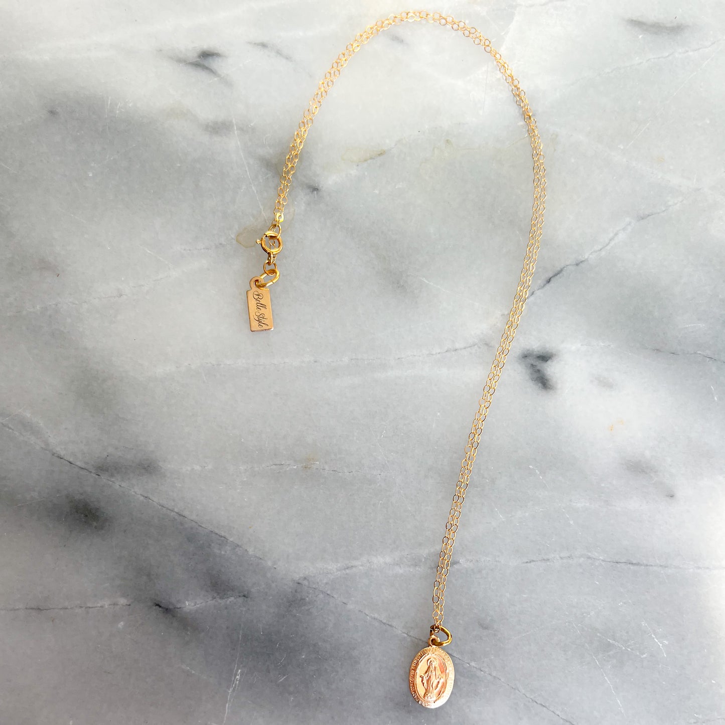 Miraculous Mary Charm Necklace - BelleStyle