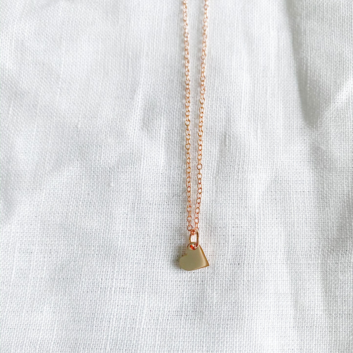 Heart Rose Gold Necklace - BelleStyle