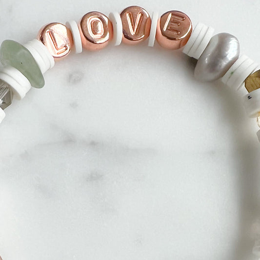 LOVE Rose Gold Friendship Bracelet - BelleStyle