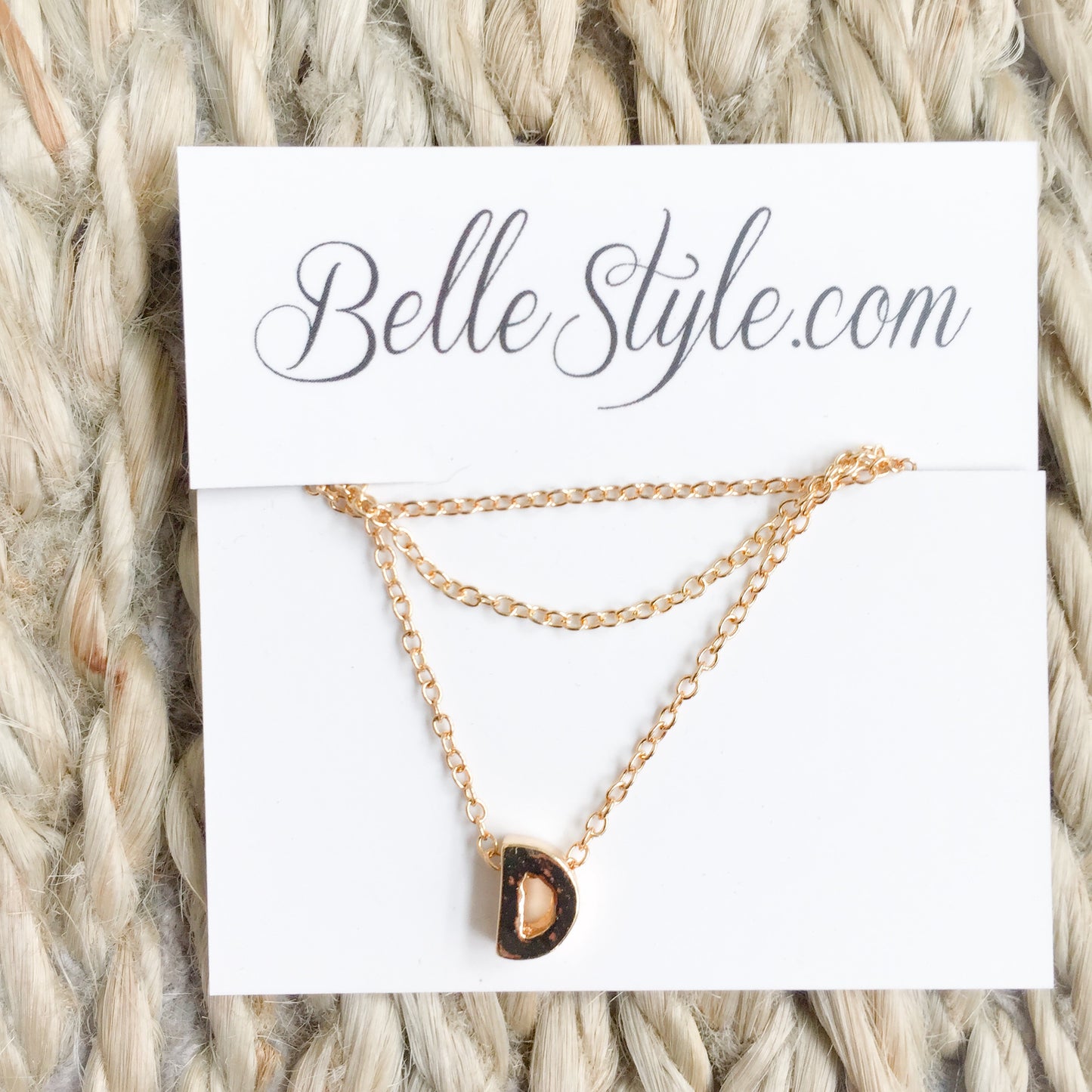 Letter Necklace - BelleStyle