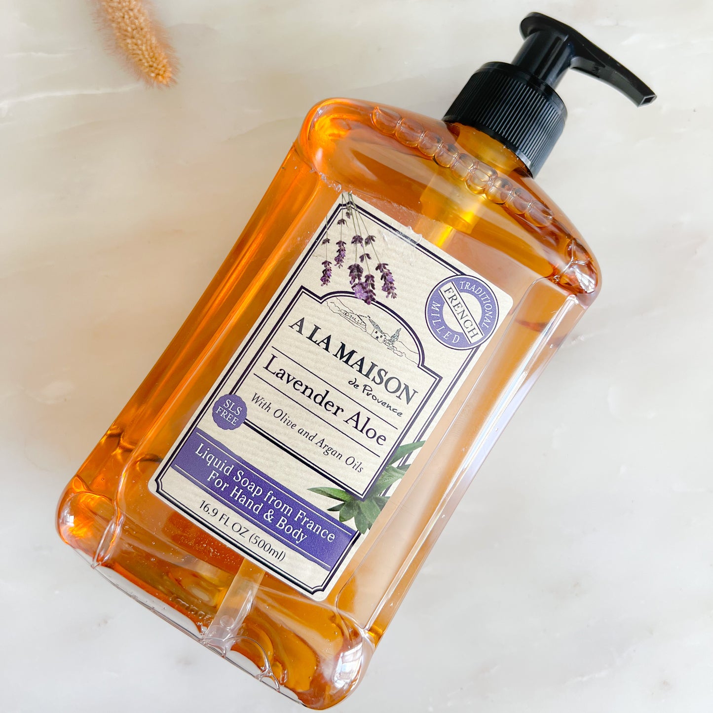 A La Maison de Provence Lavender Aloe Liquid Hand Body Soap - BelleStyle