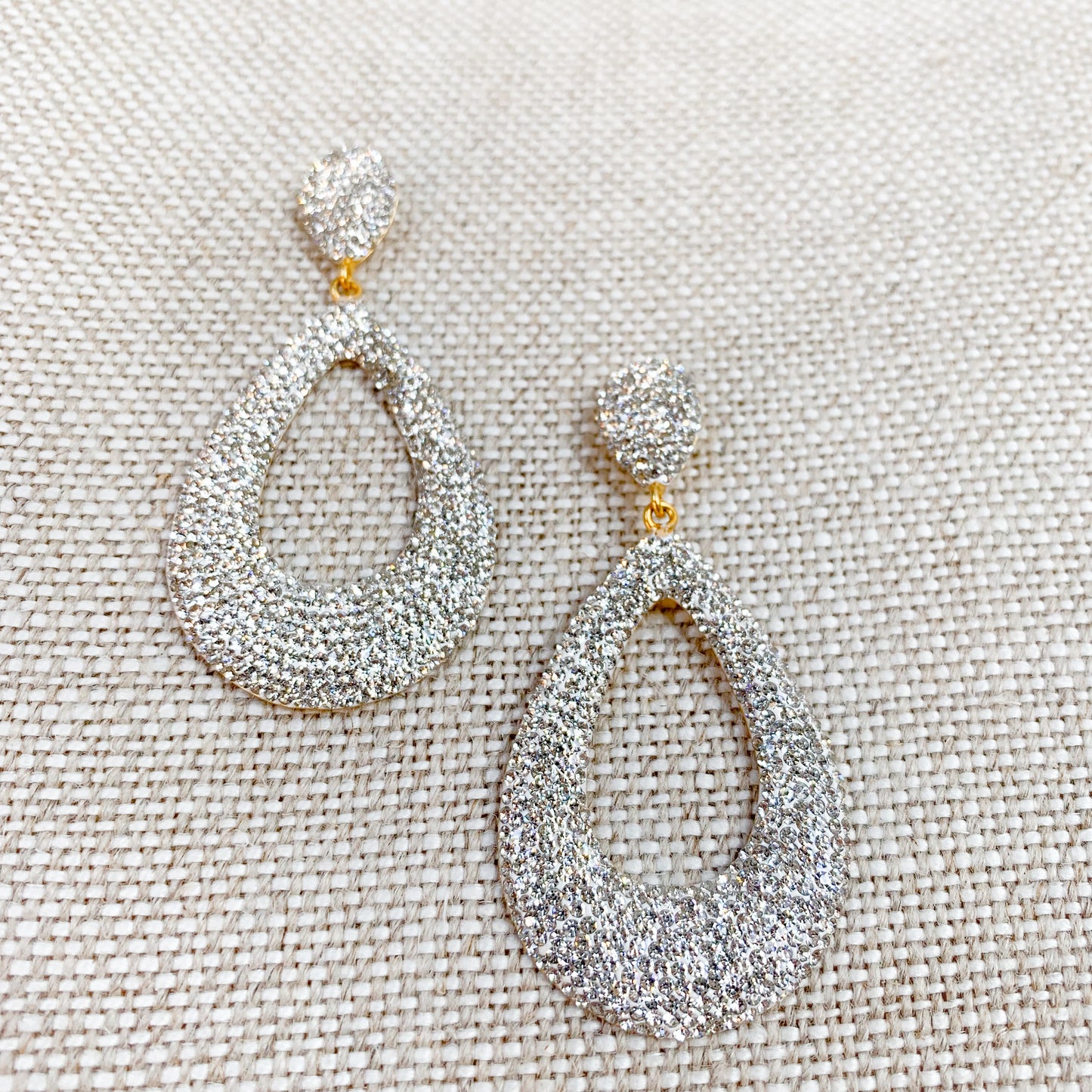 Larme Crystal Teardrop Earrings - BelleStyle