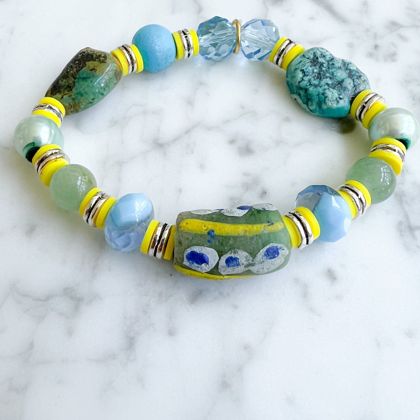 Turquoise Tribe Sustainable Bracelet - BelleStyle