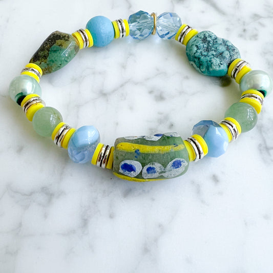 Turquoise Tribe Sustainable Bracelet - BelleStyle