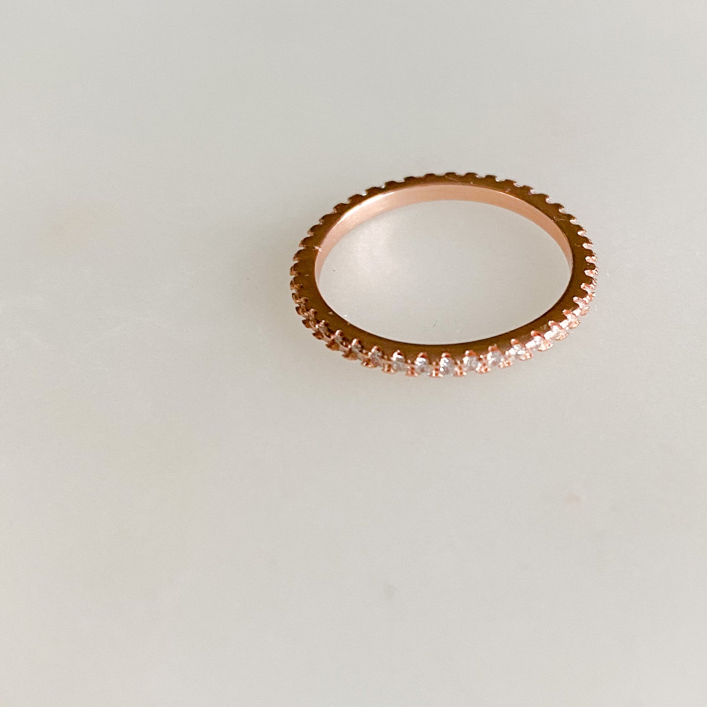 Magnolia Pave Crystal Ring - BelleStyle - sterling silver cubic zirconia ring rose gold gold silver