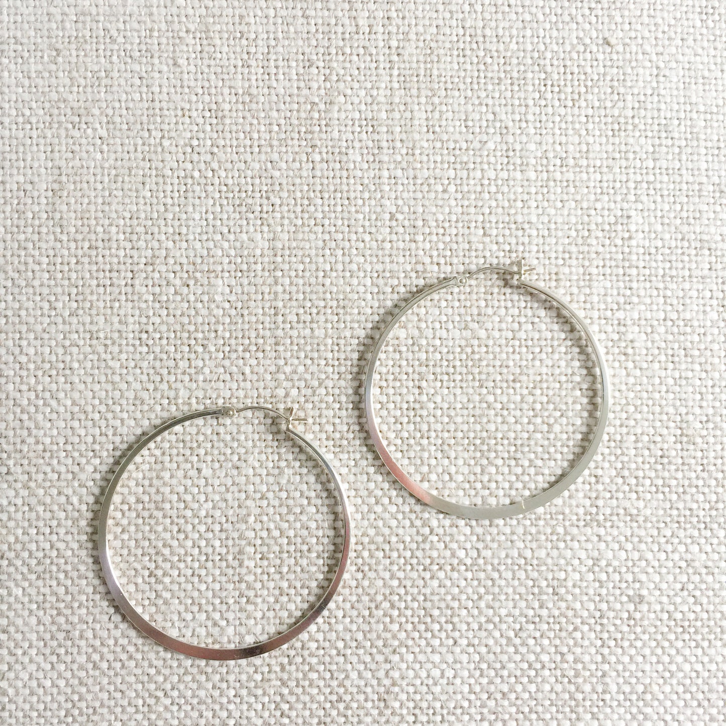 Brio Silver Hoop Earrings - BelleStyle