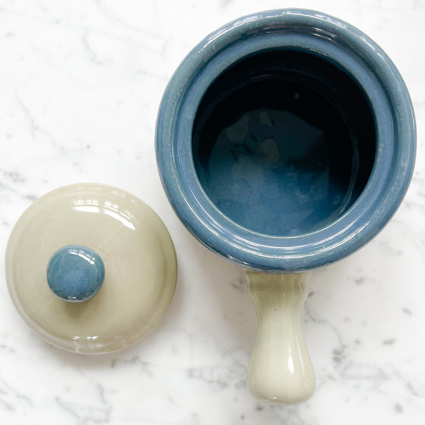Blueprint Soup Crock Dish with Lid - Bellestyle