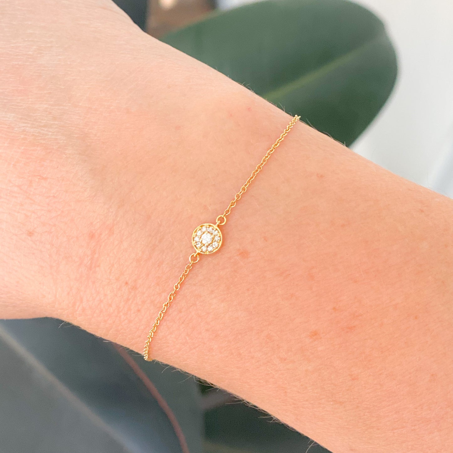 One World 14KT Diamond Bracelet - Bellestyle