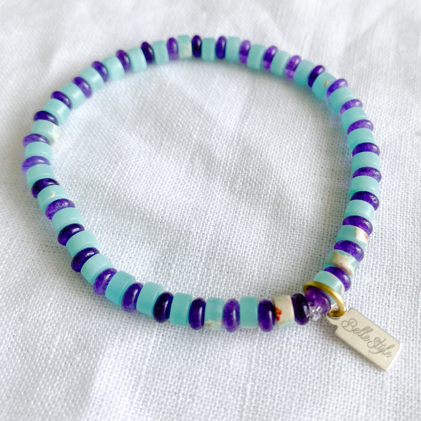 Amethyst Stripe Bracelet - BelleStyle
