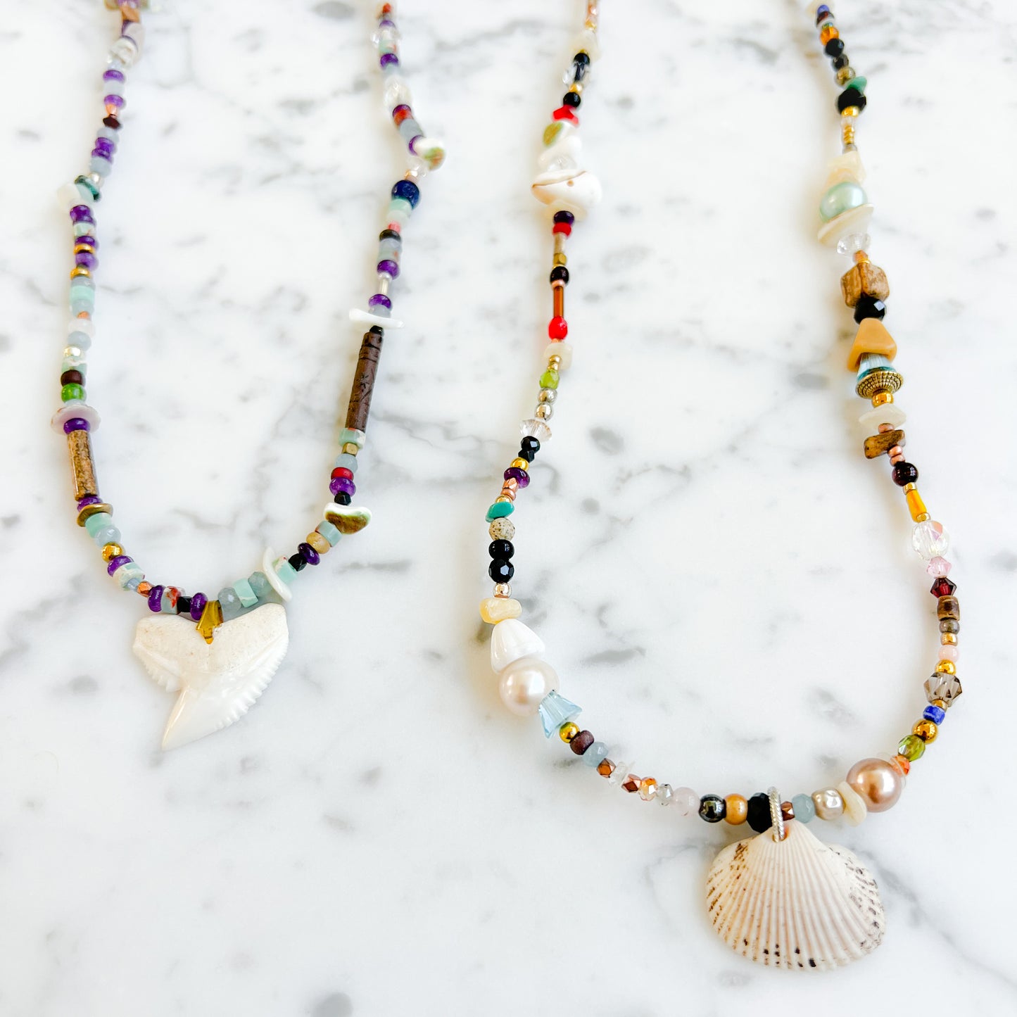Sustainable Shell Stone Necklace
