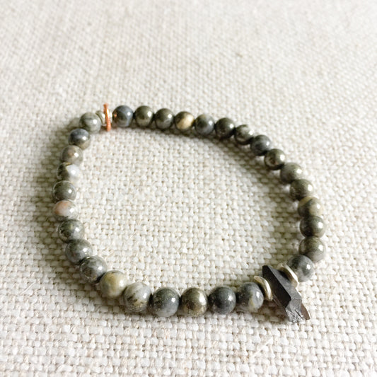 Del Rey Bracelet in Titanium - BelleStyle