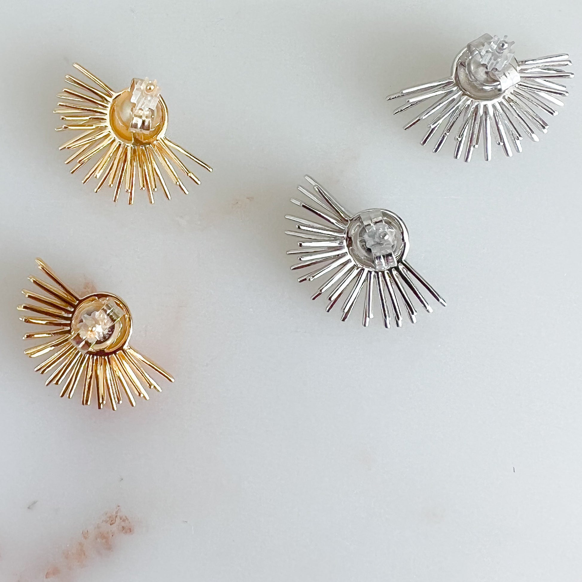 Golden Hour 925 Post Earrings - BelleStyle