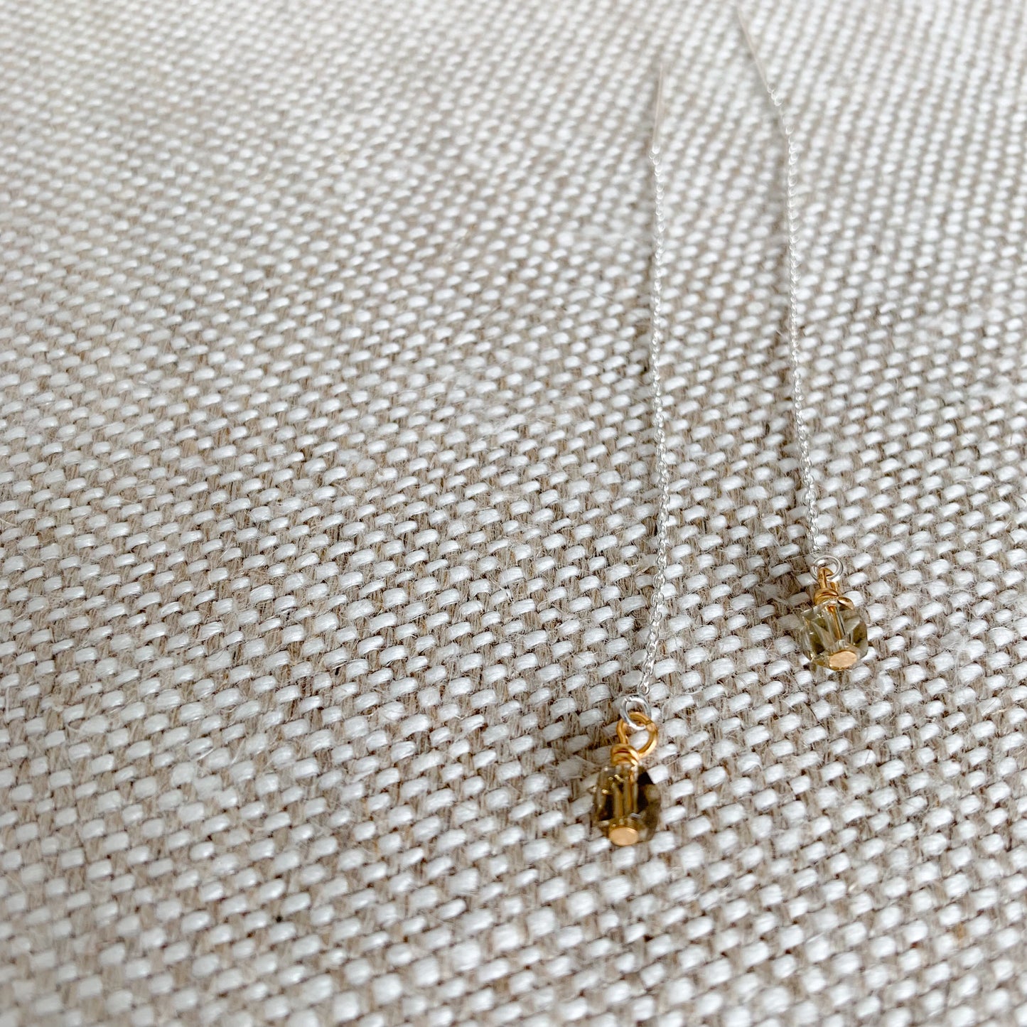 Smokey Threader Earrings - BelleStyle