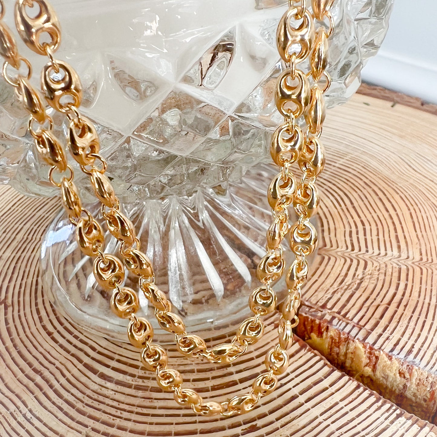 Soda Tab Small 5mm Gold Filled Chain Necklace