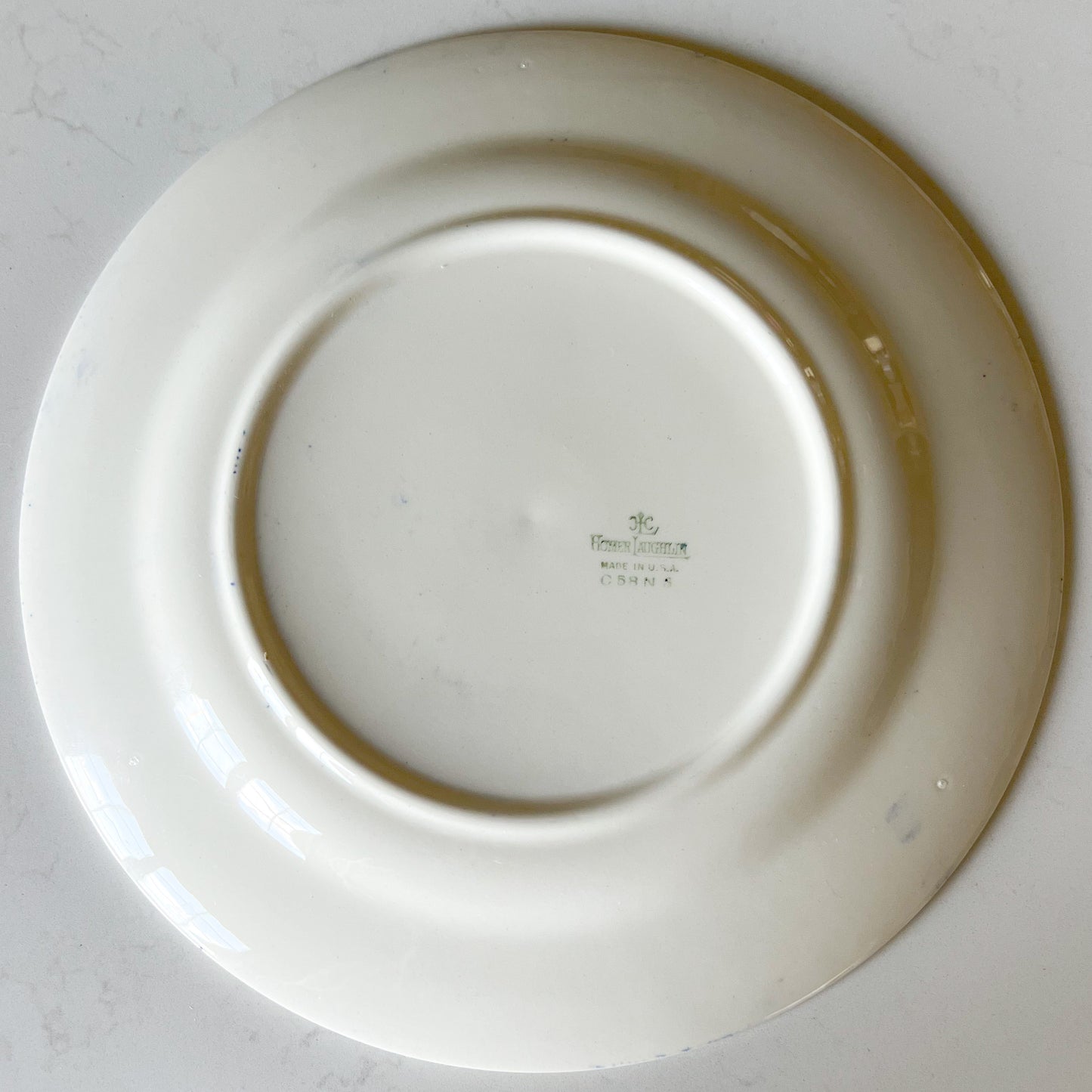 Gingham Blue Homer Laughlin Fine Tableware Plate