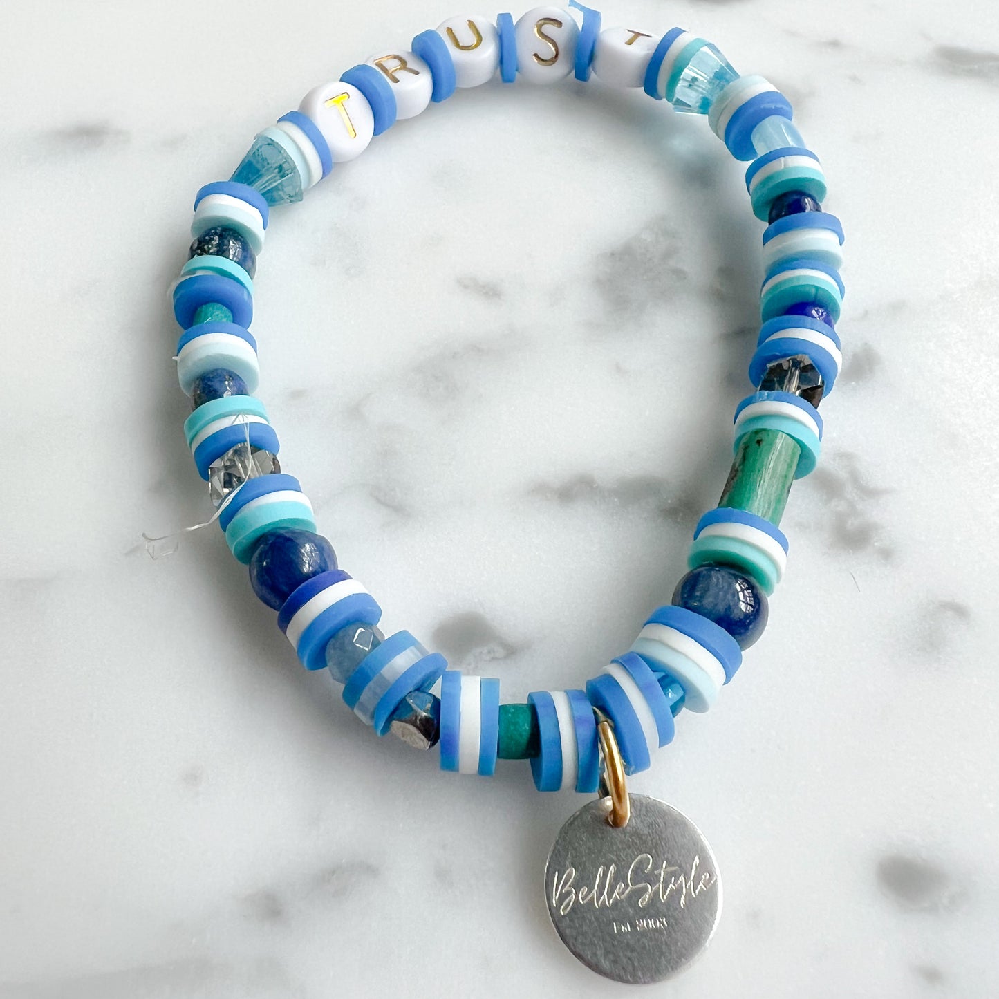 FOCUS Friendship Bracelet Blue - BelleStyle