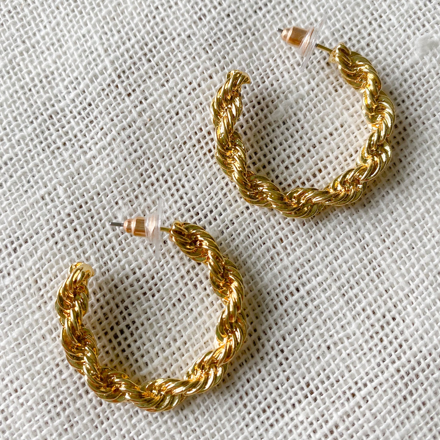 Calgary Chain Hoop Earrings - Bellestyle