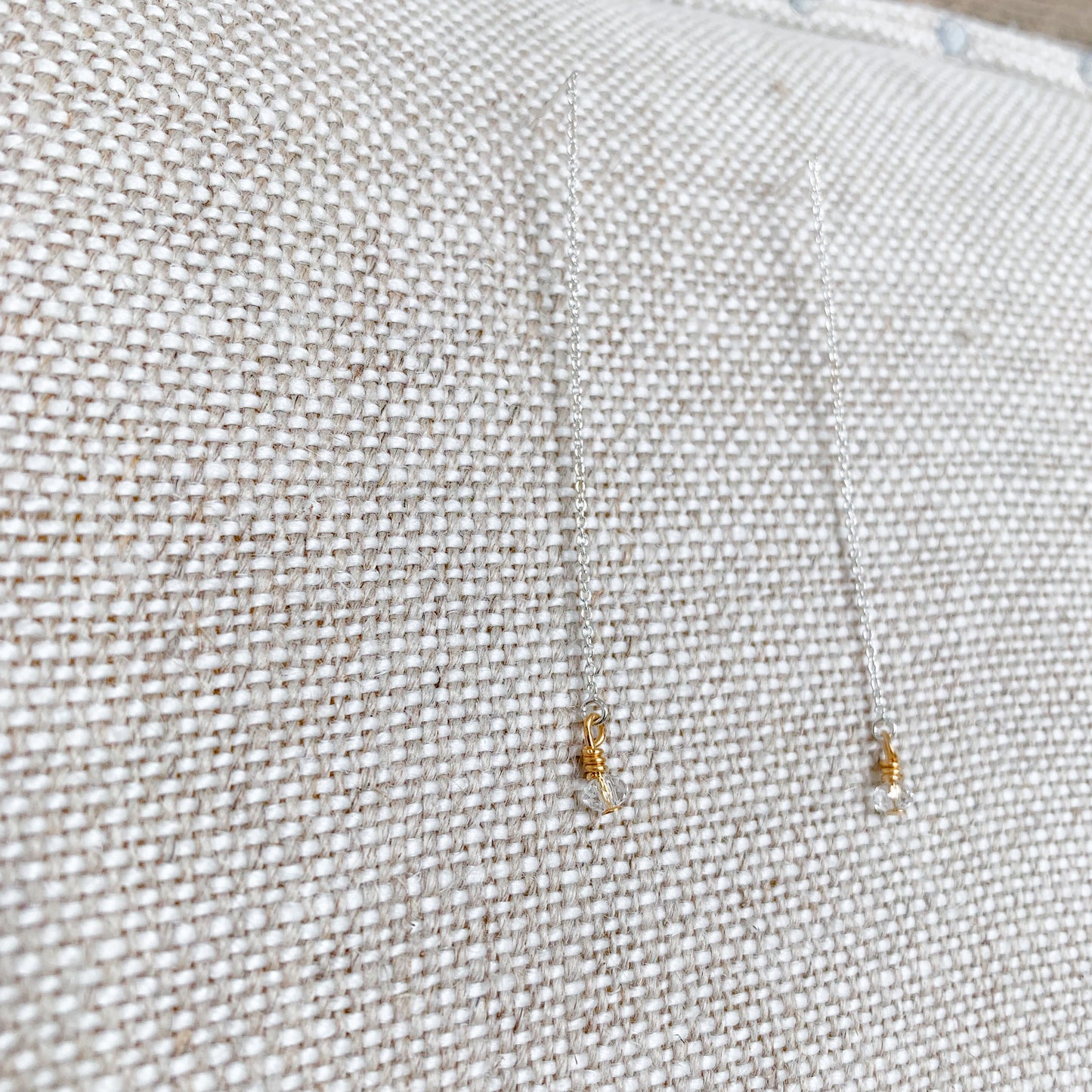 Crystal Threader Earrings - BelleStyle
