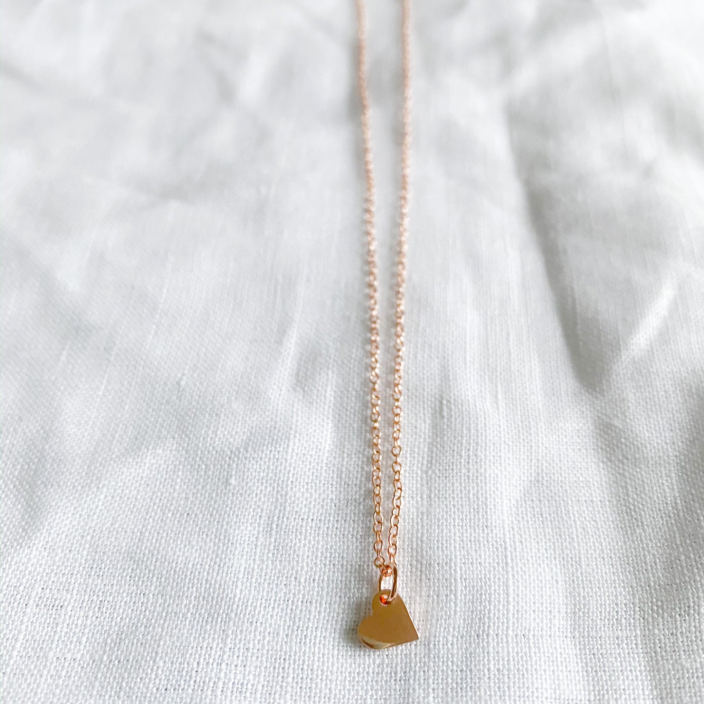 Heart Rose Gold Necklace - BelleStyle