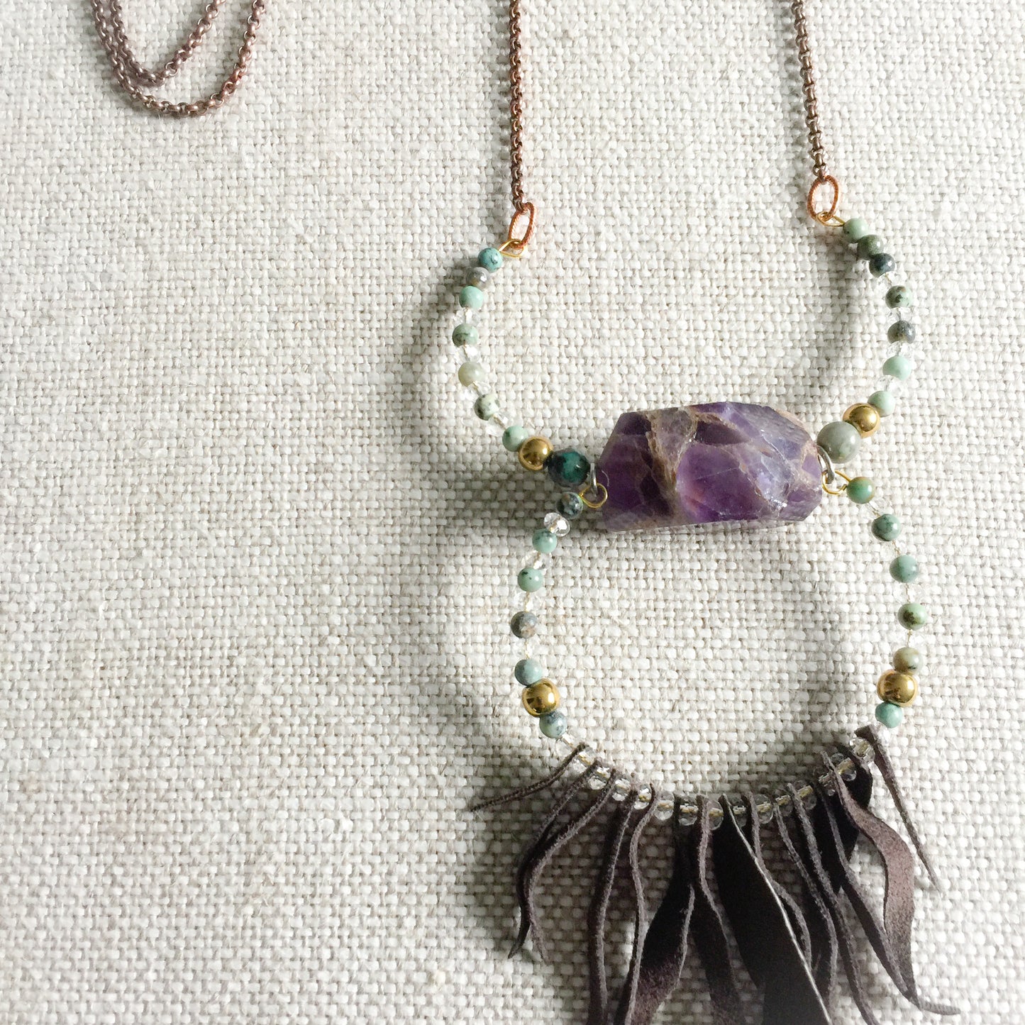 Futa Lux Amethyst Necklace - BelleStyle
