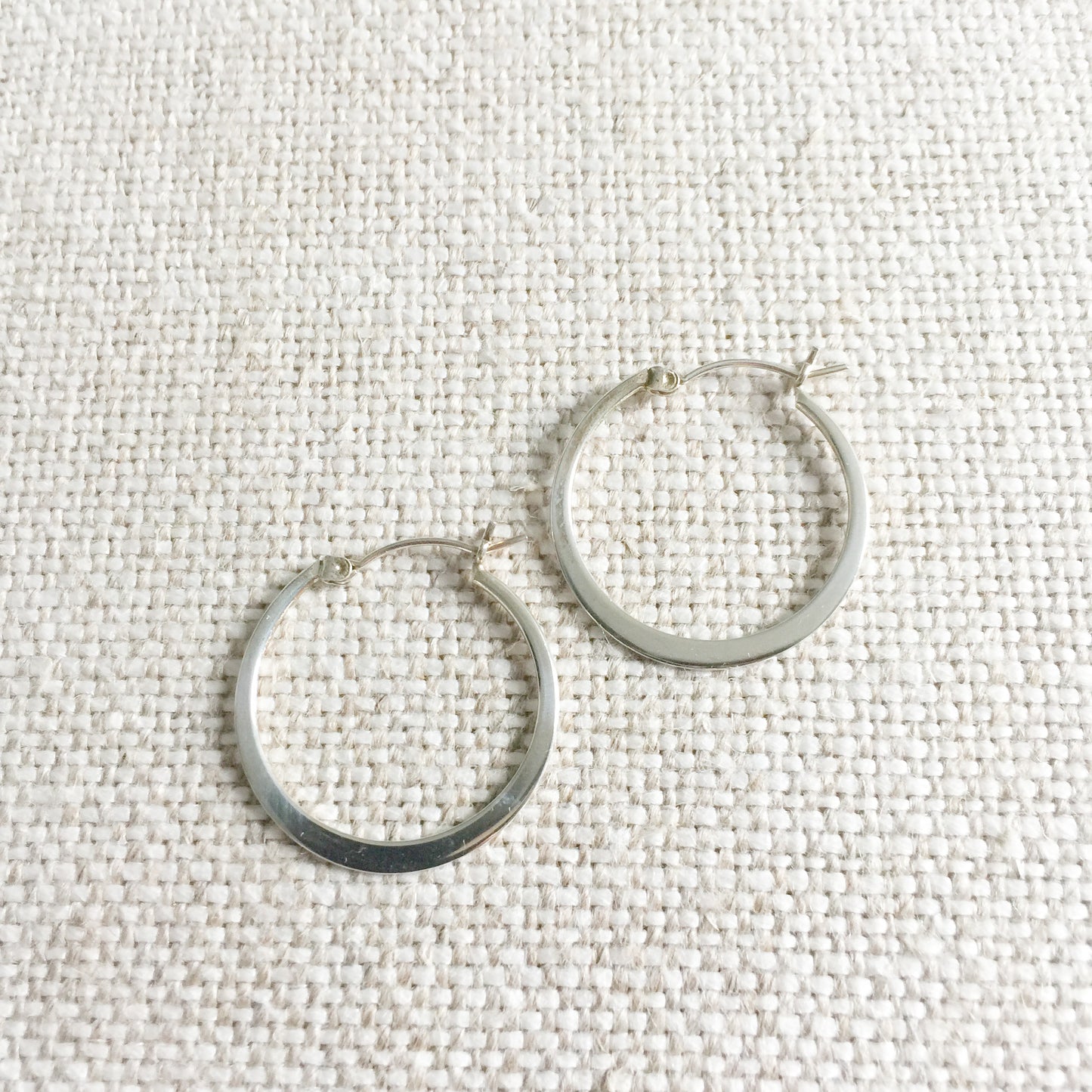 Brio Silver Hoop Earrings - BelleStyle
