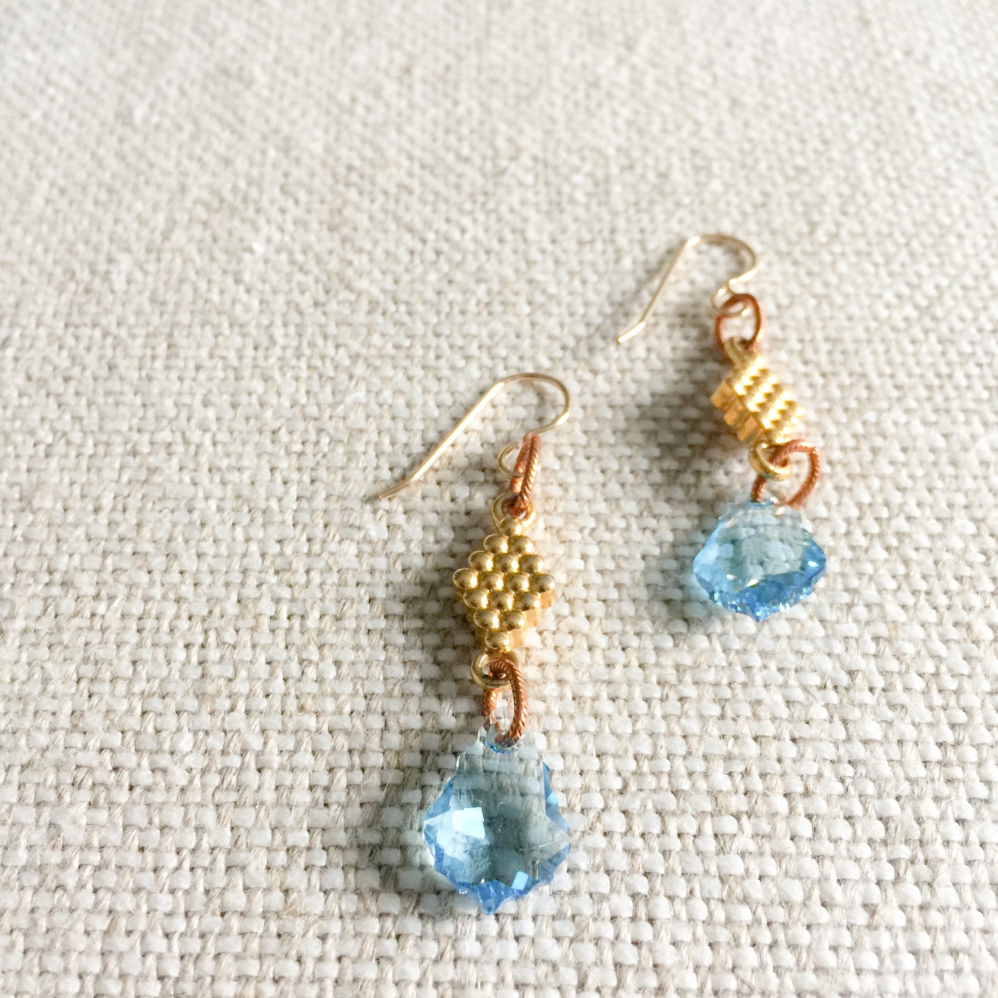 Aqua Earrings - BelleStyle