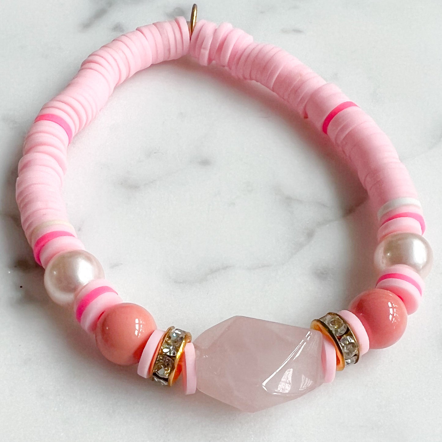 Rose Quartz Friendship Bracelet - BelleStyle