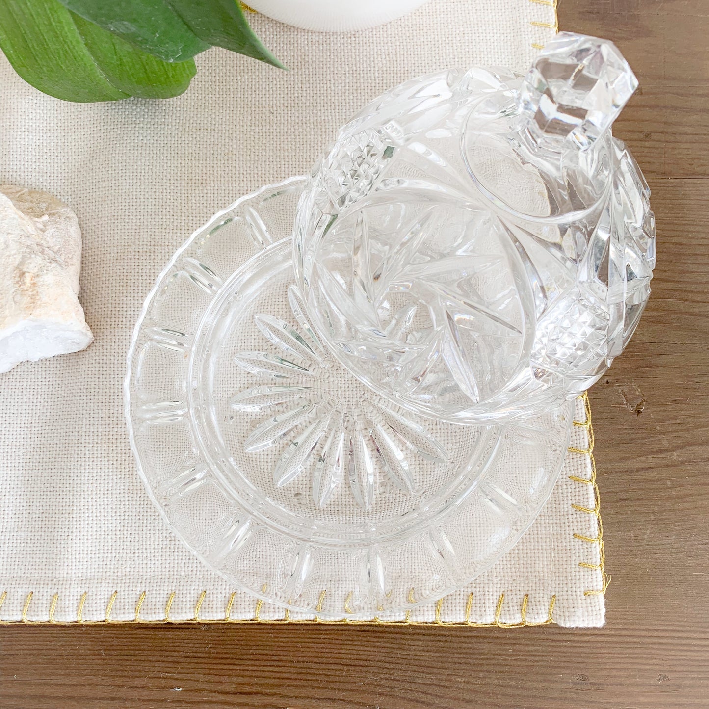 Palm Crystal Dish - BelleStyle