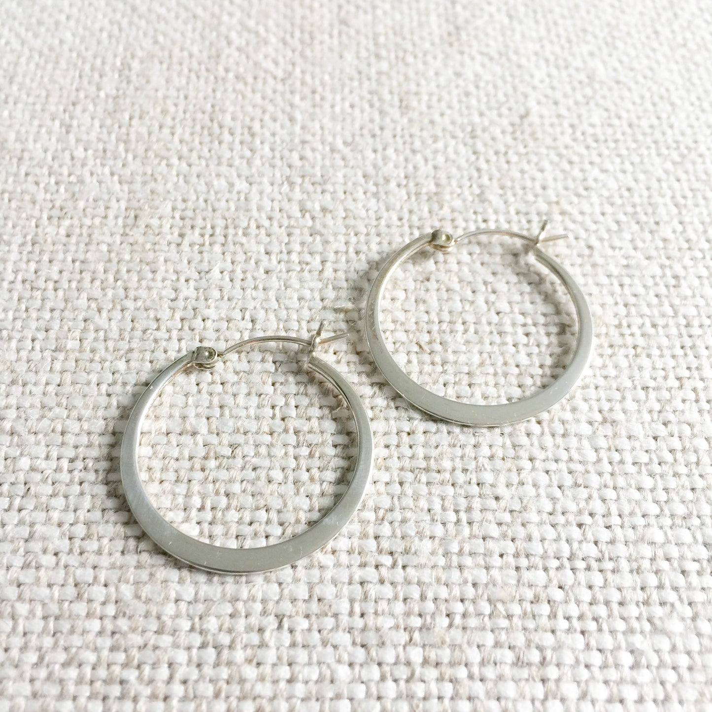 Brio Silver Hoop Earrings - BelleStyle
