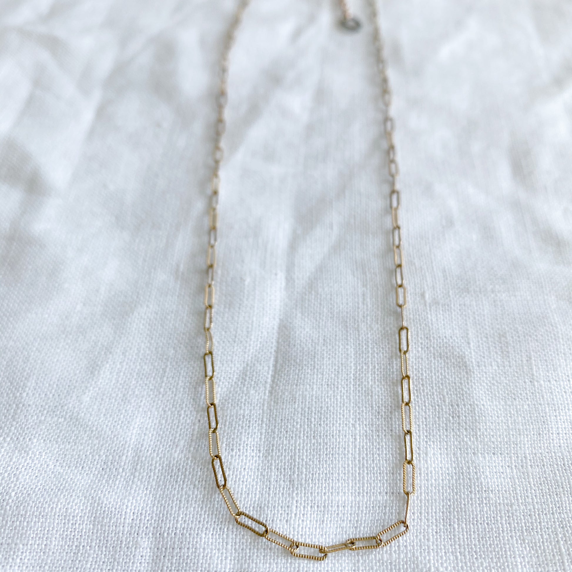 Gold Link Choker Necklace - Bellestyle