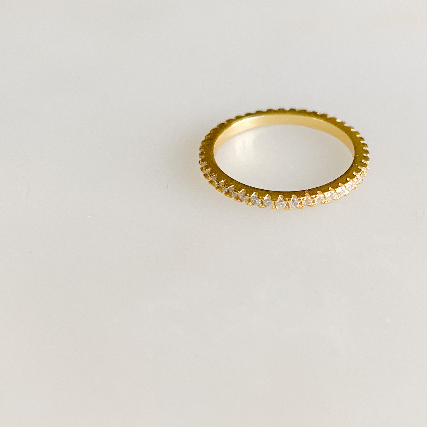Magnolia Pave Crystal Ring - BelleStyle - sterling silver cubic zirconia ring rose gold gold silver