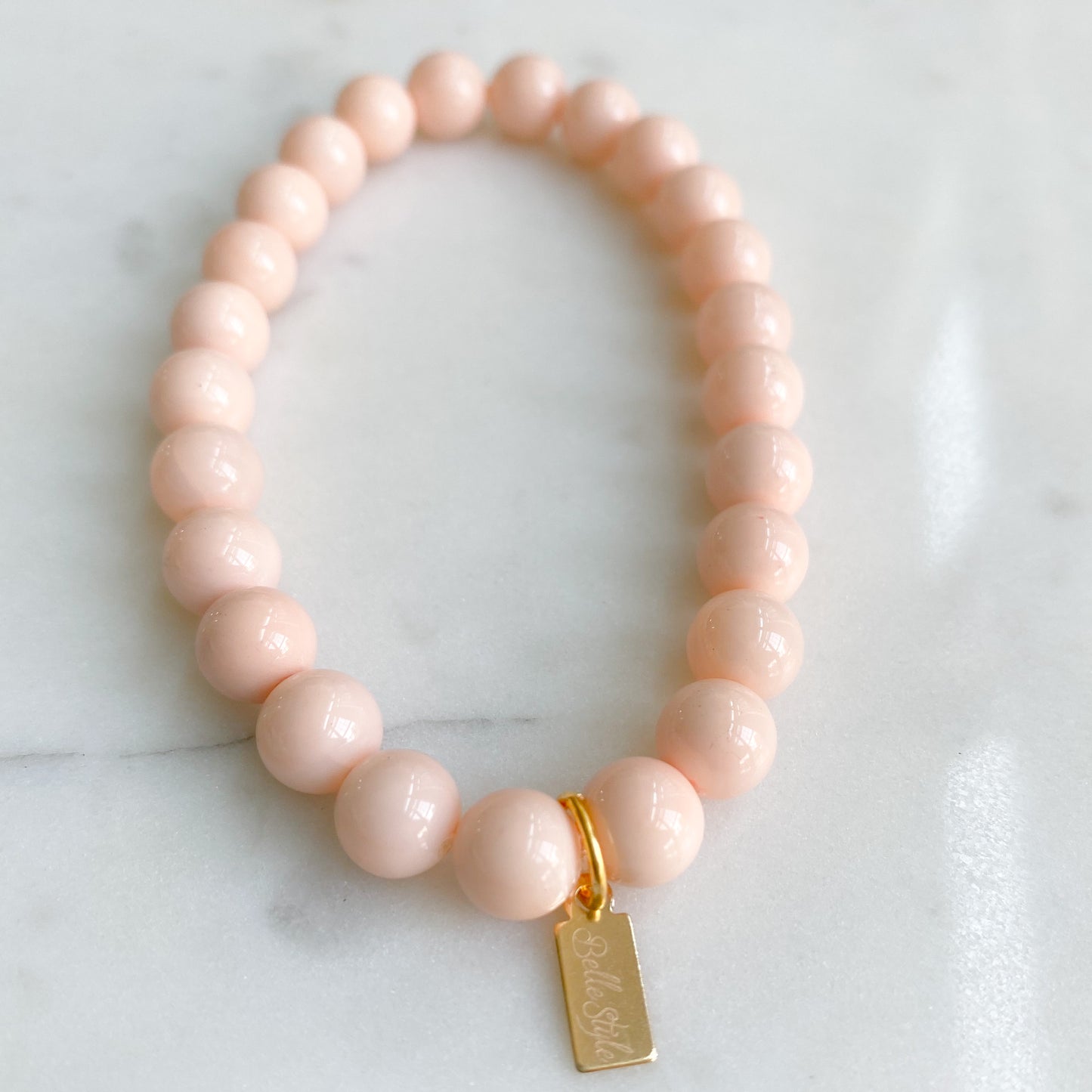 Newport Mother of Pearl Bracelet Blush - Bellestyle