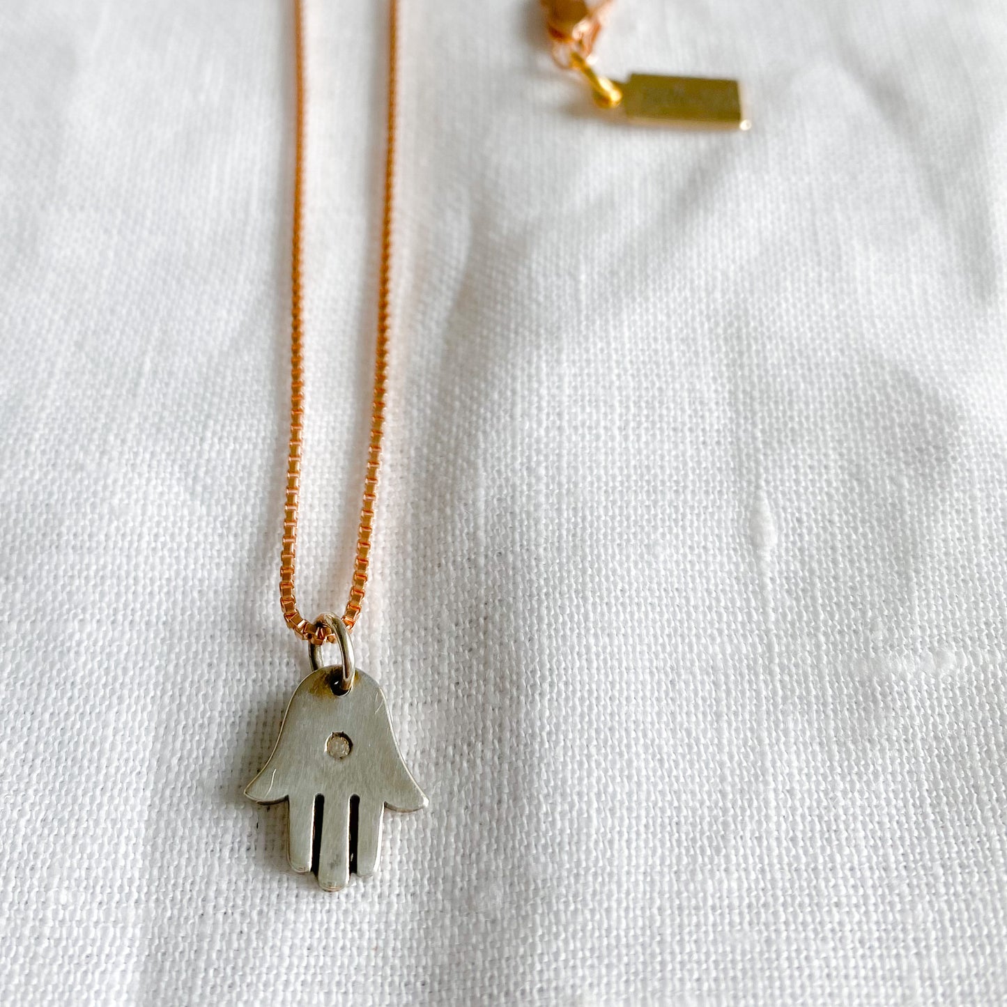Hamsa Diamond Necklace - BelleStyle