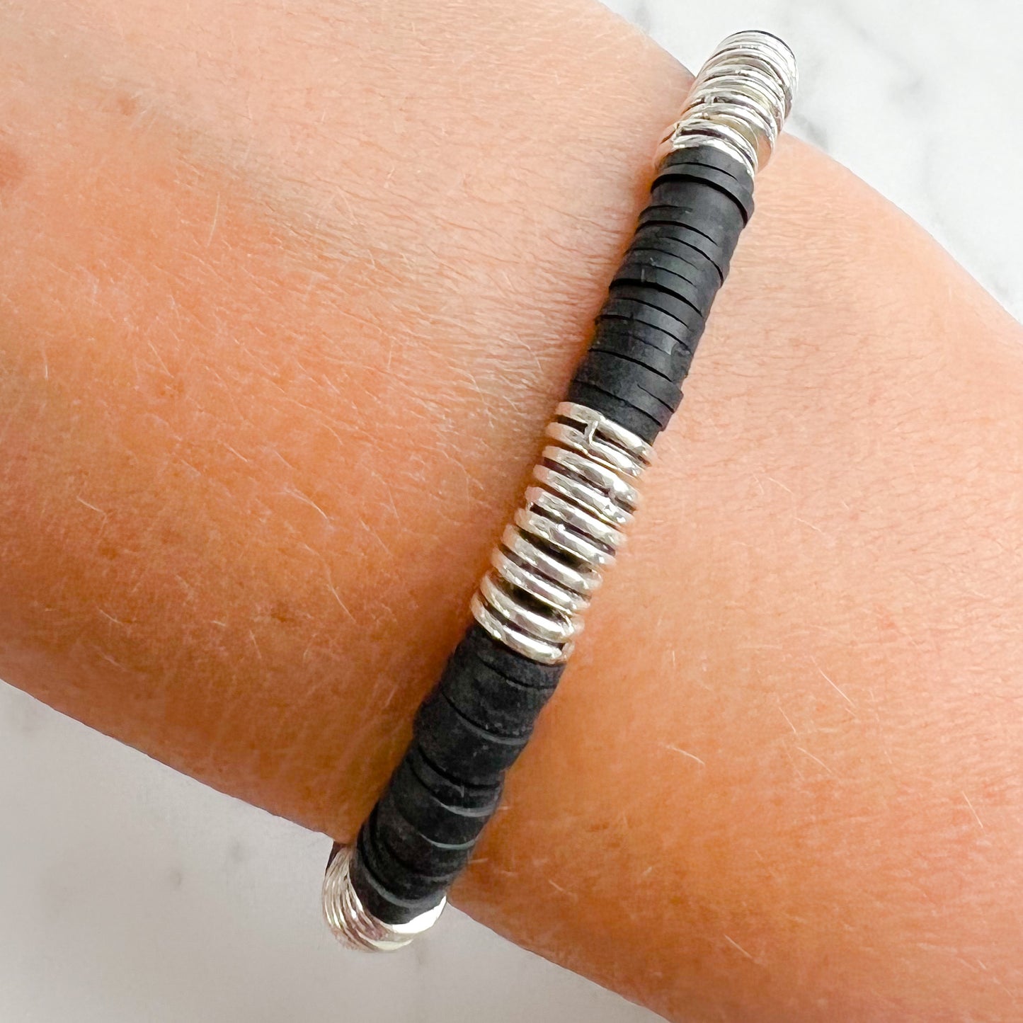 Yin Yang Black White Friendship Bracelet - Bellestyle